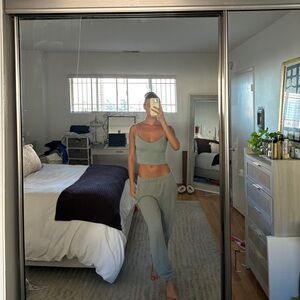 Brandy Melville 3 Piece Sweat Set - Tank, Sweats & Zip up